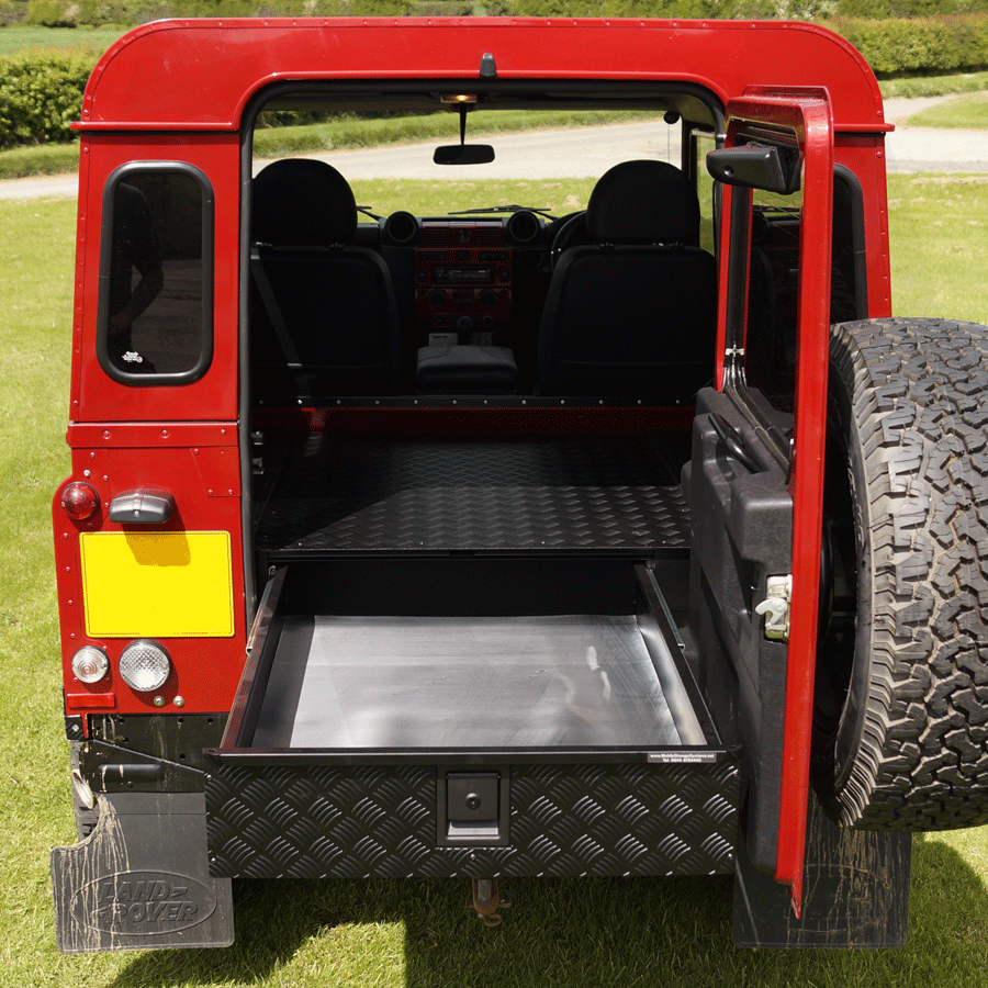 1.1m Goliath Land Rover Defender Load Area Store Drawer - Mobile Storage Systems -MSS-11G-D