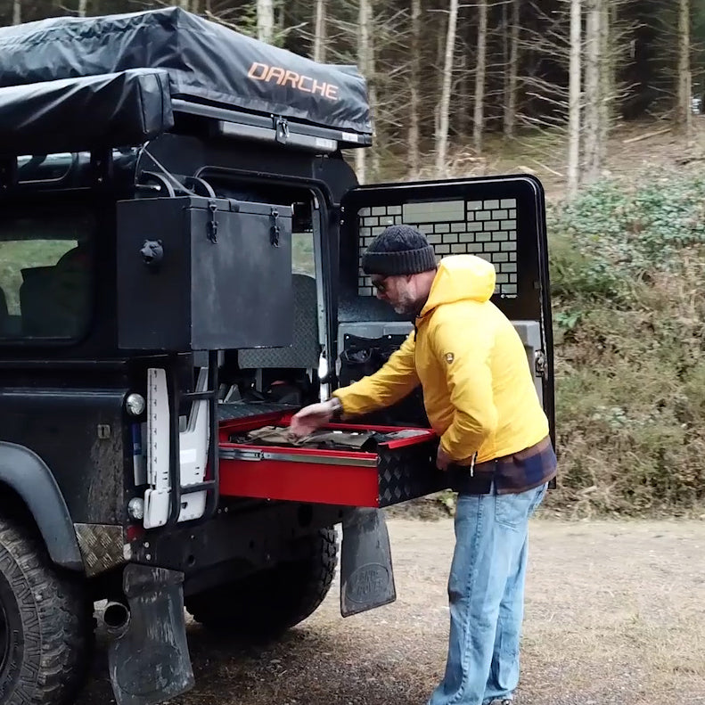 Land Rover Racking Ideas Adventure Organised with a Land Rover Drawer System – Mobile Storage ...