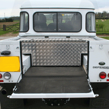 Load image into Gallery viewer, Land Rover Defender Double High Capacity Pick Up Aluminium T Chest - MSS-TC - Mobile Storage Systems