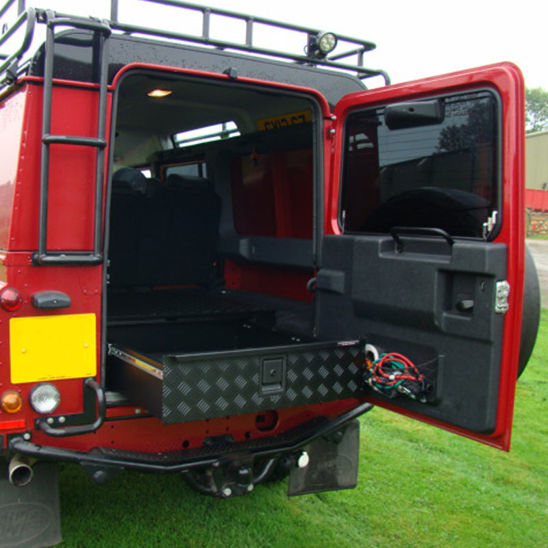 Land Rover Defender Rear Storage Land Rover Defender Longline Load Area Store Drawer – Mobile Storage ...