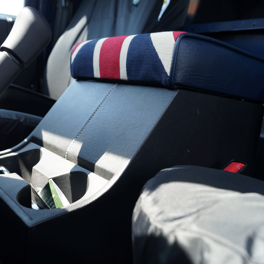 Land Rover Defender Puma TDCi Deep Padded Armrest - MSS-DPA-CB - Mobile Storage Systems