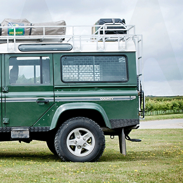 Land Rover Defender Side Interior Window Guards – Mobile Storage Systems