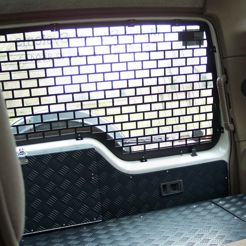 Land Rover Discovery 1/2 Rear Door Window Guard - MSS-DIS - Mobile Storage Systems 