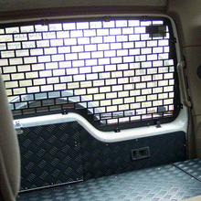 Load image into Gallery viewer, Land Rover Discovery 1/2 Rear Door Window Guard - MSS-DIS - Mobile Storage Systems 