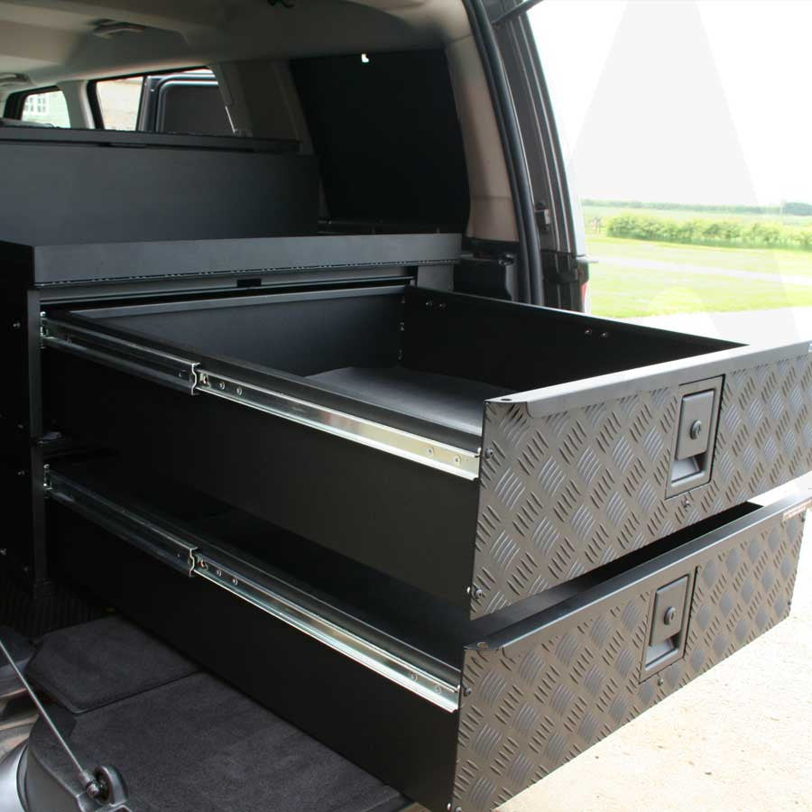 Land Rover Defender Longline Load Area Store Drawer - Mobile Storage Systems - MSS-LL-D