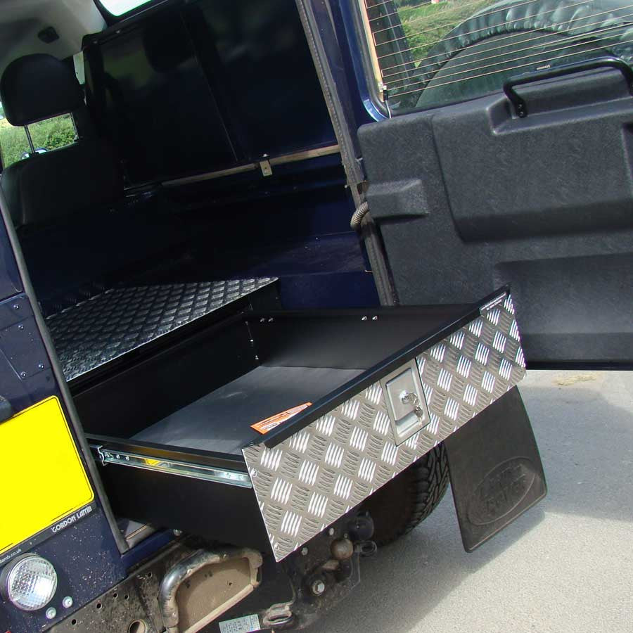 Land Rover Defender Longline Load Area Store Drawer - Mobile Storage Systems - MSS-LL-D