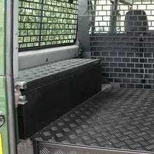 Load image into Gallery viewer, Land Rover Defender Slimline Storage Chest - MSS-SLC - Mobile Storage Systems