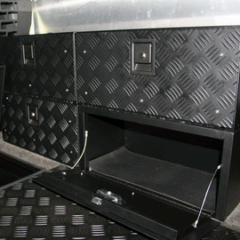 Land Rover Defender Series Stack N Stow Flipper - MSS-SSF - Mobile Storage Systems